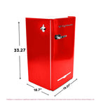 Frigidaire EFR376-C-PINK 3.2-Cu.-Ft. 65-Watt Retro Bar Fridge with Side Bottle Opener (Pink)