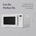 Farberware 1.1 Cu. Ft. 1000-Watt Compact Microwave Oven, Black