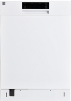 Kenmore 02214592 Built-in 24" Stainless Steel Tub Dishwasher, SmartWash, White, 34"H x 24"W x 25"D