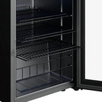 Yeego Beverage Cooler Refrigerator, Freestanding Beverage Fridge with Glass Door,102 Cans