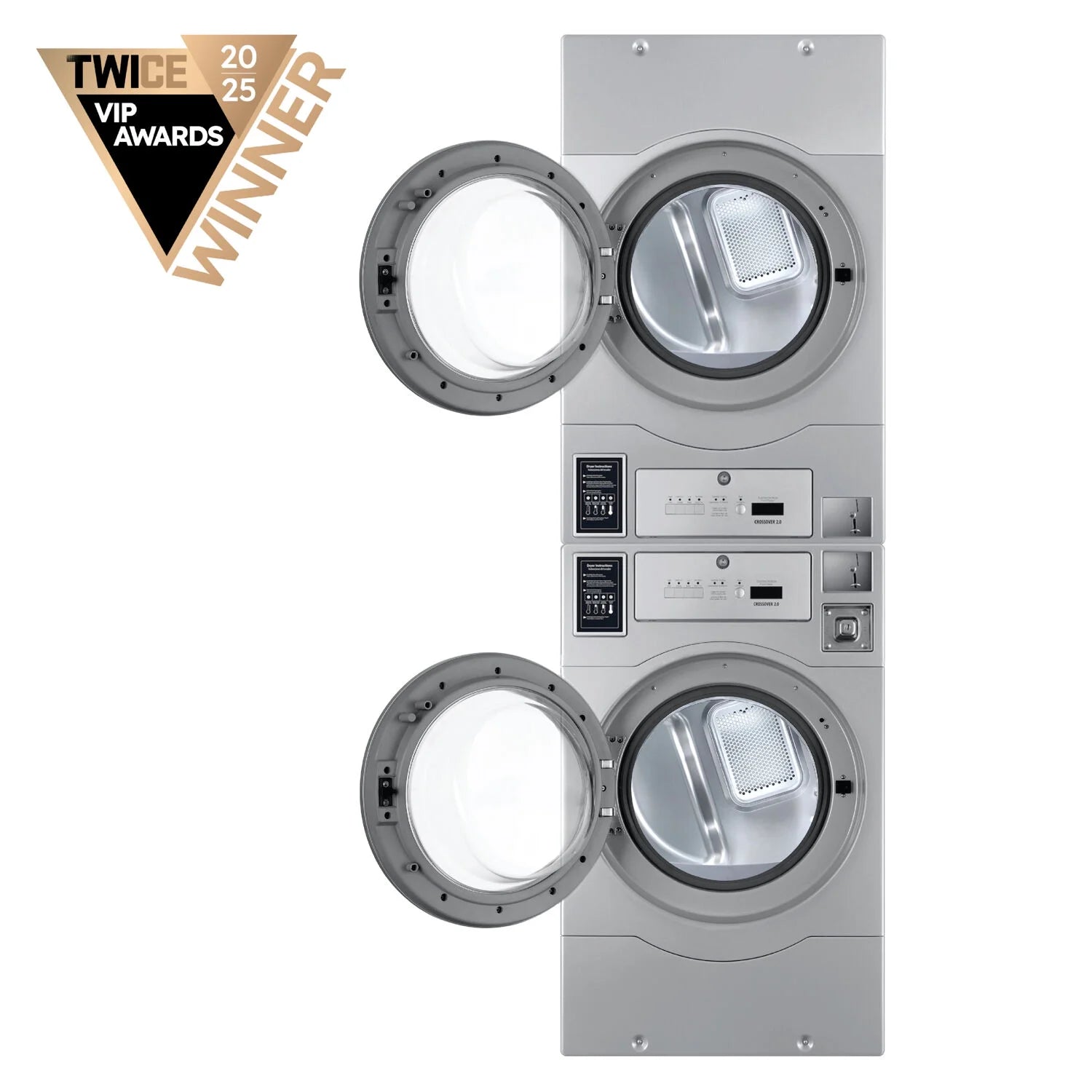 Crossover Crossover 2.0 by Wascomat Coin-Operated Electric Dryer stacked units