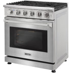 KOSTCH 30-in 5 burners 4.55-cu ft Convection Oven Freestanding Liquid Propane Gas Range ( Stainless steel )