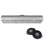 CIARRA Range Hood 30 inch Under Cabinet Ductless Ducted Convertible Slim Stove Vent Hood CAS90575