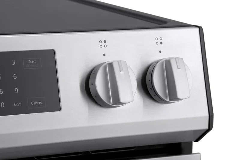 Kenmore 5.6 Cu. Ft. Front-Control 5 Element Electric Range Stove 240 Volts with Dual Ring Elements, Steam Clean, Precision Set Controls