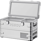 APL35 Aluminum Dual Zone 37QT Portable Refrigerator Silver