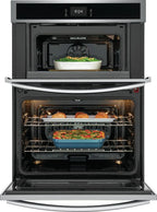 Frigidaire Gallery GCWM3067AD 30 inch Black Stainless Wall Oven and Microwave Combination