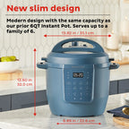 Instant Pot 6Qt RIO Chef Series 7-in-1 Multi-Cooker, Pressure Cooker, Slow Cook, & More, Black
