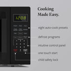 Farberware 1.1 Cu. Ft. 1000-Watt Compact Microwave Oven, Black