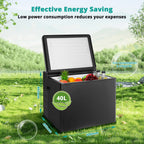 Smad Chest Freezer LPG/12V/110-120V Refrigerator Outdoor Travel Fridge 1.6 Cu ft Indoor Car
