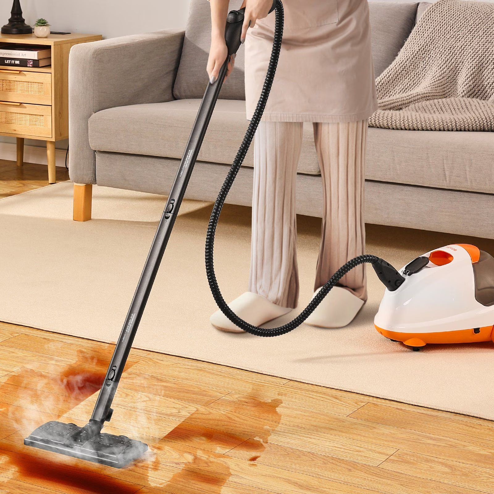 Professional 2000W Steam Cleaner Multipurpose, 51oz Tank & 27 Tools, Heavy Duty Sanitizing Steamer for Hardwood, Car Interiors, Windows, Kitchen Appliances