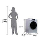 Equator 1.62 cu.ft./15 lbs All in One Combo Washer Dryer with Pet Cycle Silver