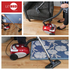 Atrix Red Lil Portable Canister Vacuum w/ 2 Quart HEPA Filter & Variable Speed Motor, Premium Bundle Premium Bundle Lil Red Vacuum