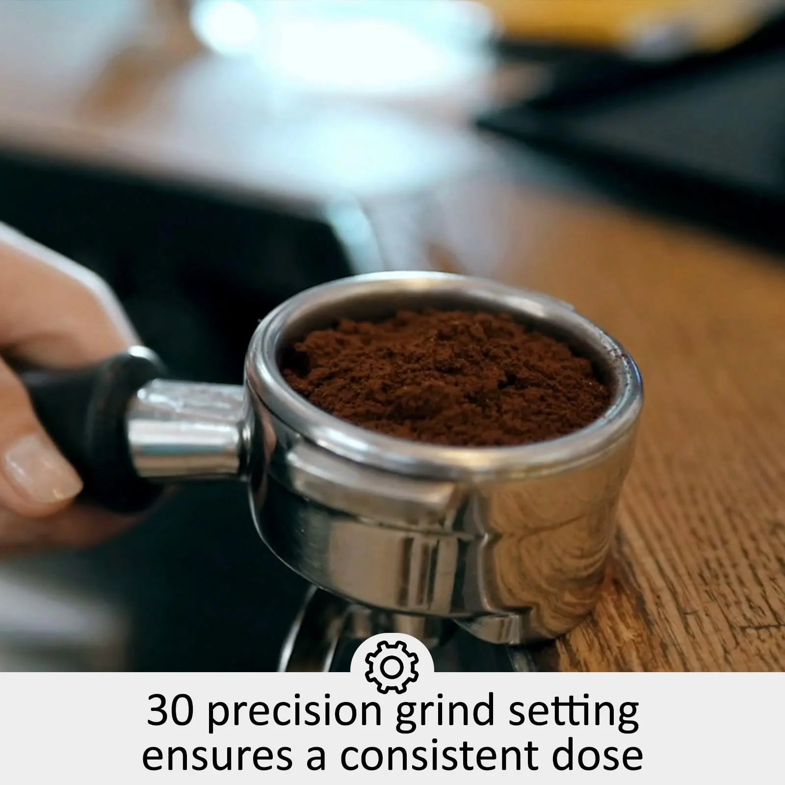 Espresso Coffee Machine with Grinder, 20 Bar Semi-Automatic Espresso Maker with Milk Frother Steamer Wand for Cappuccino, Latte, Macchiato, 2.8 L Water Tank, PID Temperature Control