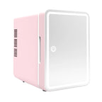 Car Refrigerator 6L Beauty M Irror LED Light Dormitory Mini Refrigerator Cosmetics Facial M Ask Refrigerator High-quality