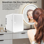 Car Refrigerator 6L Beauty M Irror LED Light Dormitory Mini Refrigerator Cosmetics Facial M Ask Refrigerator High-quality
