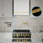 Akicon Range Hood 30 Inch, 600 CFM Ducted Vent Hood, Stainless Steel Box Kitchen Hood with 2 LED Lights, Removable Baffle Filters, Stove Hood Vent for Kitchen, 3 Speeds, Wall Mounted (AK-HS30HB-JBC)
