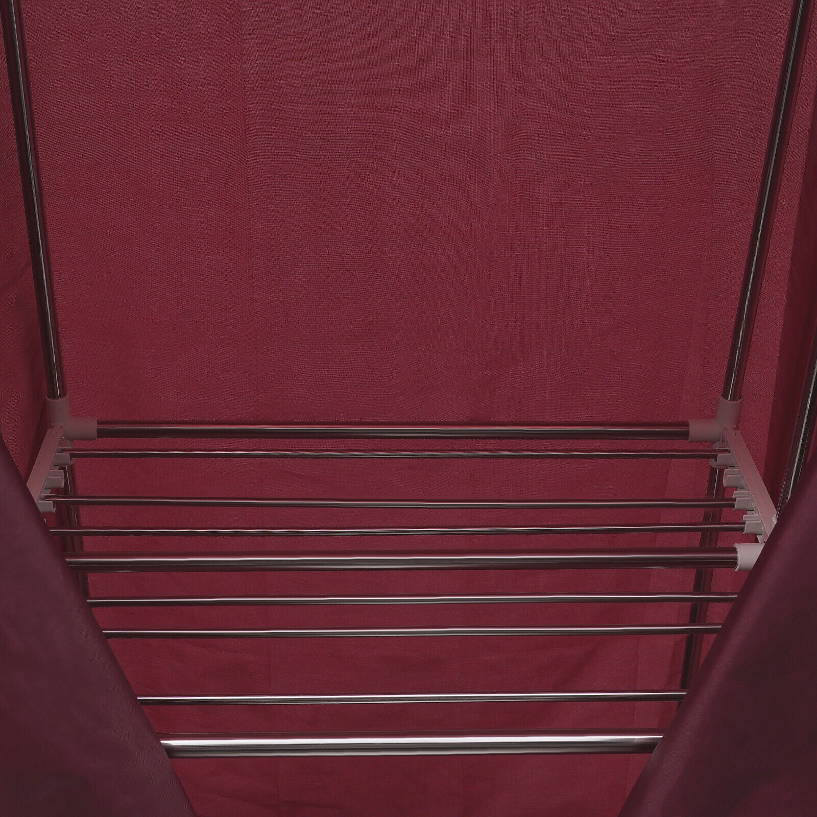 110V Wine Red Clothes Dryer Portable Travel Mini Dryer Machine 1200-1500W Electric Dryer For Homes, Apartments