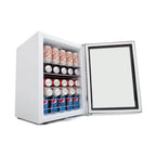 Whynter 24'' Beverage Refrigerator Cooler, 140 Cans Beverage Fridge, Built in or Freestanding Beverage Center with Stainless Steel Door