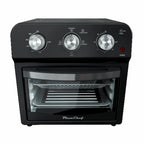 12.5 Quart Air Fryer Convection Toaster Oven, 1500W, 4 Cooking Modes, 7-in-1 Multifunction with Roast, Bake, Grill, Broil, Toast, Dehydrate, Defrost, Stainless Steel, Black