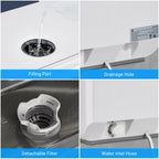 Portable Countertop Dishwashers, Compact Dishwashers with Air-Dry Function for Small Apartments, 5 Washing Programs