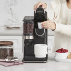 Cuisinart Grind & Brew Classic Black Single Serve Coffee Maker with Built-In Grinder