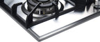 K&H 4 Burner 24 Inch Built-in LPG Gas Stove Top Stainless Steel Surface Cast Iron Cooktop UL / ETL Certified 4-24-SSW-LPG