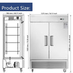 CamelliaRiver 18.68 Cu.Ft. Single Stainless Steel Door Refrigerator, Refrigerator