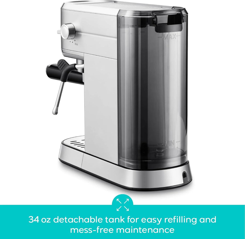 CASABREWS CM5418 20-Bar Espresso Machine and Coffee Maker, Silver