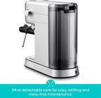 CASABREWS CM5418 20-Bar Espresso Machine and Coffee Maker, Silver