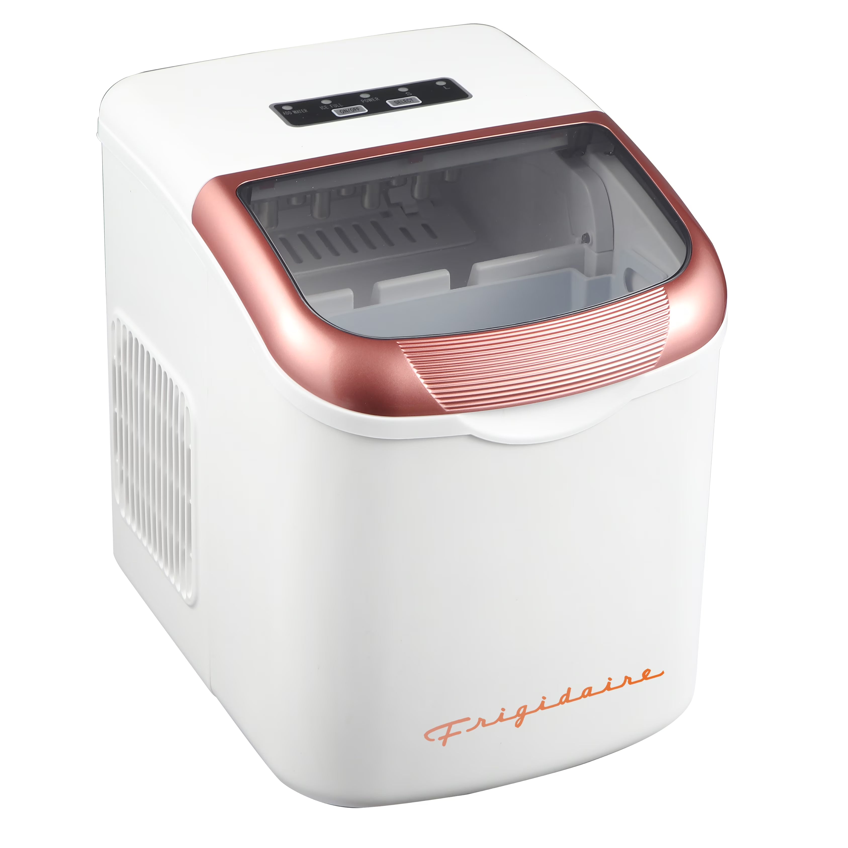 Frigidaire, 26 Lbs. Ice Maker, Bullet Shaped Ice, Rgwhite