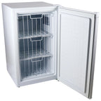 Koolatron Compact Upright Freezer, 3.1 cu ft (88L) White Manual Defrost