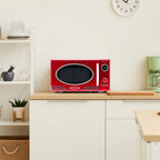 Nostalgia Retro 0.9 Cu. ft. 800-Watt Countertop Microwave Oven, Aqua