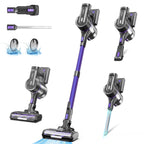 YOMATECH Cordless Vacuum Cleaner, 30Kpa/365W Powerful Stick Vacuum, 6 in 1 Lightweight Vacuum Cleaners for Home Hardfloor Carpet Pet Hair