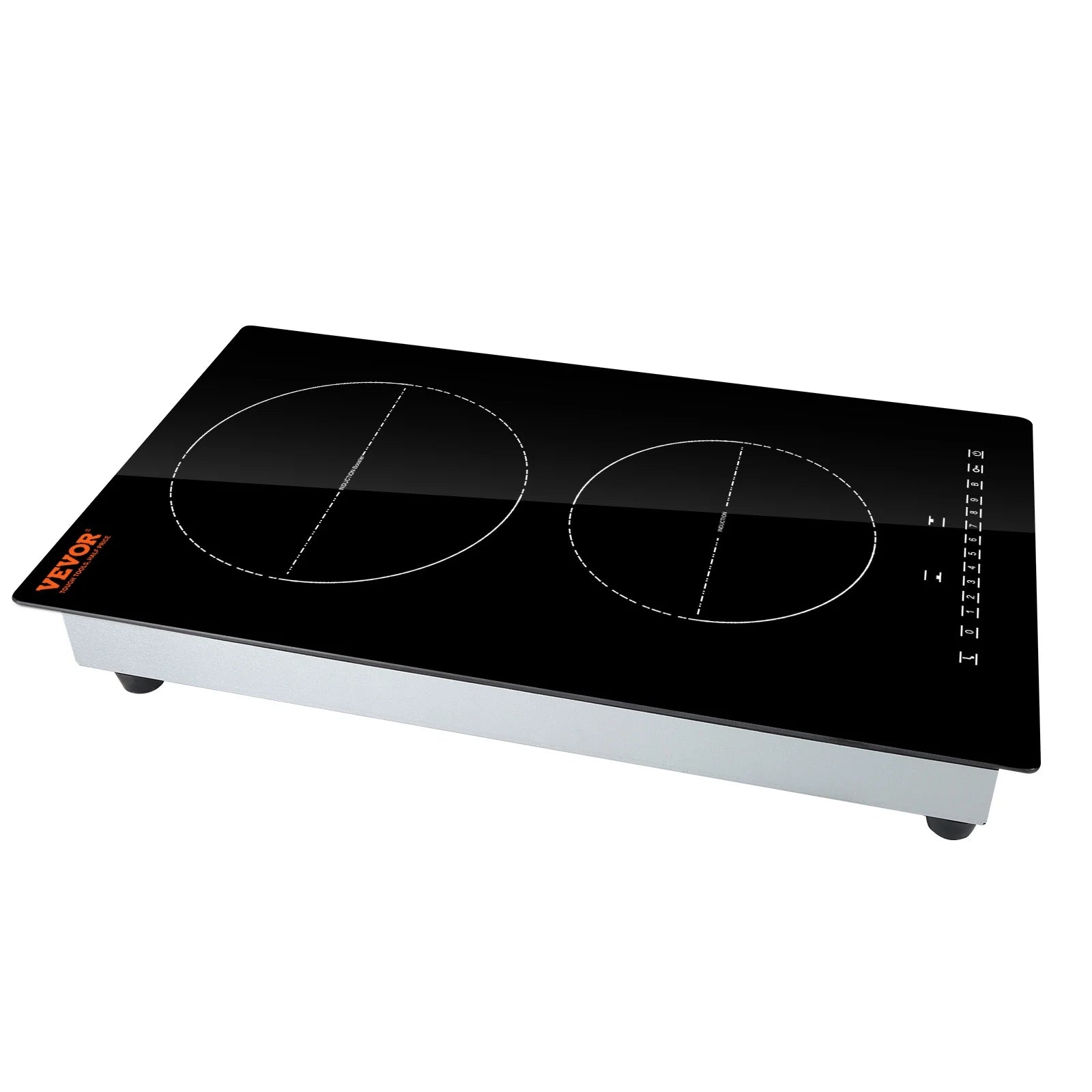BENTISM 12 inch Electric Cooktop 2 Burners 1800W Stove Top Touch Control