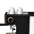 Beautiful Slim Espresso Machine with 20-Bar Pressure, Black Sesame by Drew Barrymore