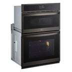 LG WCEP6423D 30 inch Black Stainless Steel Electric Wall Oven and Microwave Combination