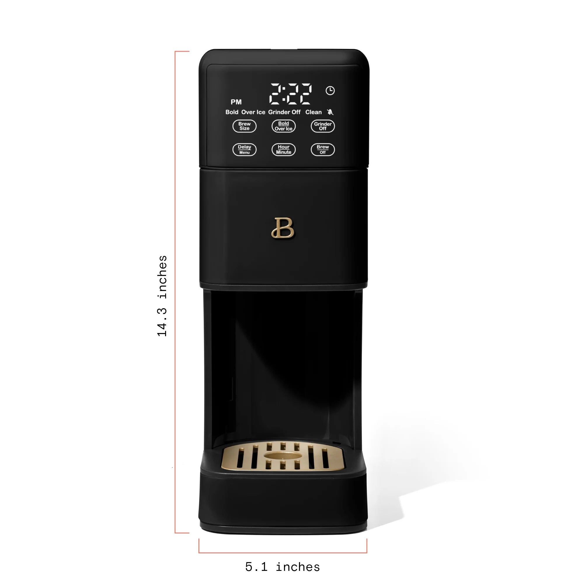 Beautiful Perfect Grind�?Programmable Single Serve Coffee Maker, White Icing by Drew Barrymore