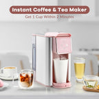 Mecity Coffee Maker 3 in 1 Single Serve Coffee Machine, Compatible with K cup Capsules, Instant Coffee Pot, Tea maker, 6,8,10 Oz Cup, Removable 50 Oz Water Reservoir, 120V 1150W