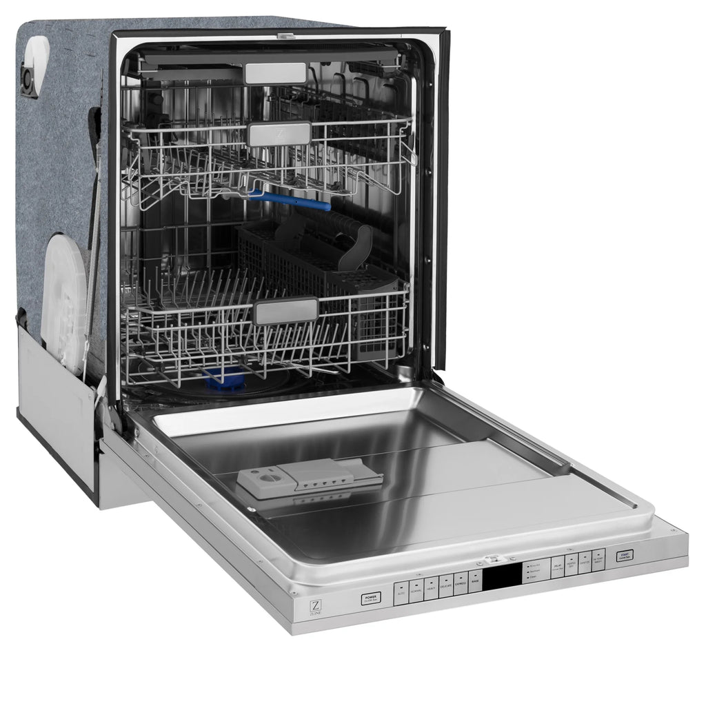 Zline Dwmtz-24-G 24" Wide 16 Place Setting Built-In Panel Ready Top Control Dishwasher -