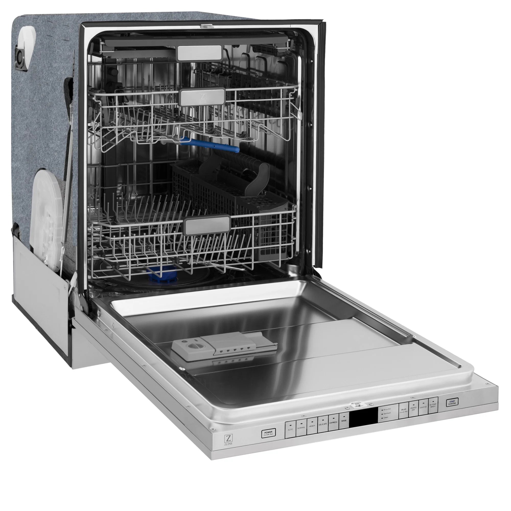 Zline Dwmtz-24-Cb 24" Wide 16 Place Setting Built-In Panel Ready Top Control Dishwasher -