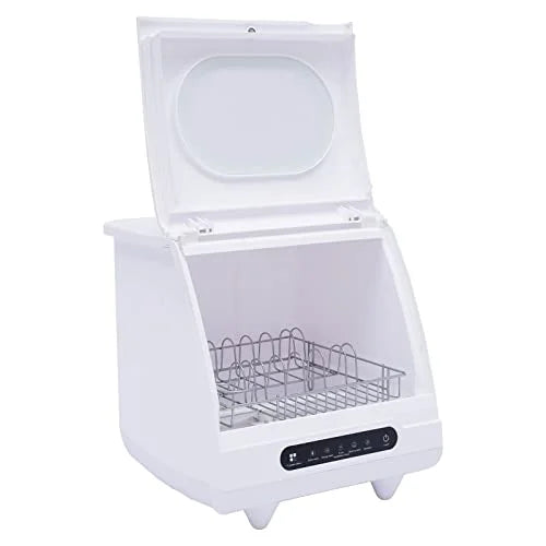 Portable Dishwasher, Countertop Dishwasher, Compact Dish Washing, Mini Dishwasher, 5 Washing Programs, 360�� Spray Arms, Air-Dry Function, for Apartments, Dorms, Boats, Campers, RVS