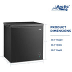 Arctic King 7.0 Cu ft Chest Freezer, Convertible, Black