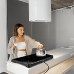 Dual Burner Induction Cooktop, 9 Power/Temperature Levels with Smart Timer, Safety Lock for Simmer/Fry/Boil