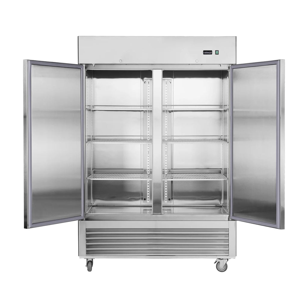 Camellia River 54" Upright Freezer, 42.2 Cu.ft. Solid Door, Commercial, Stainless Steel