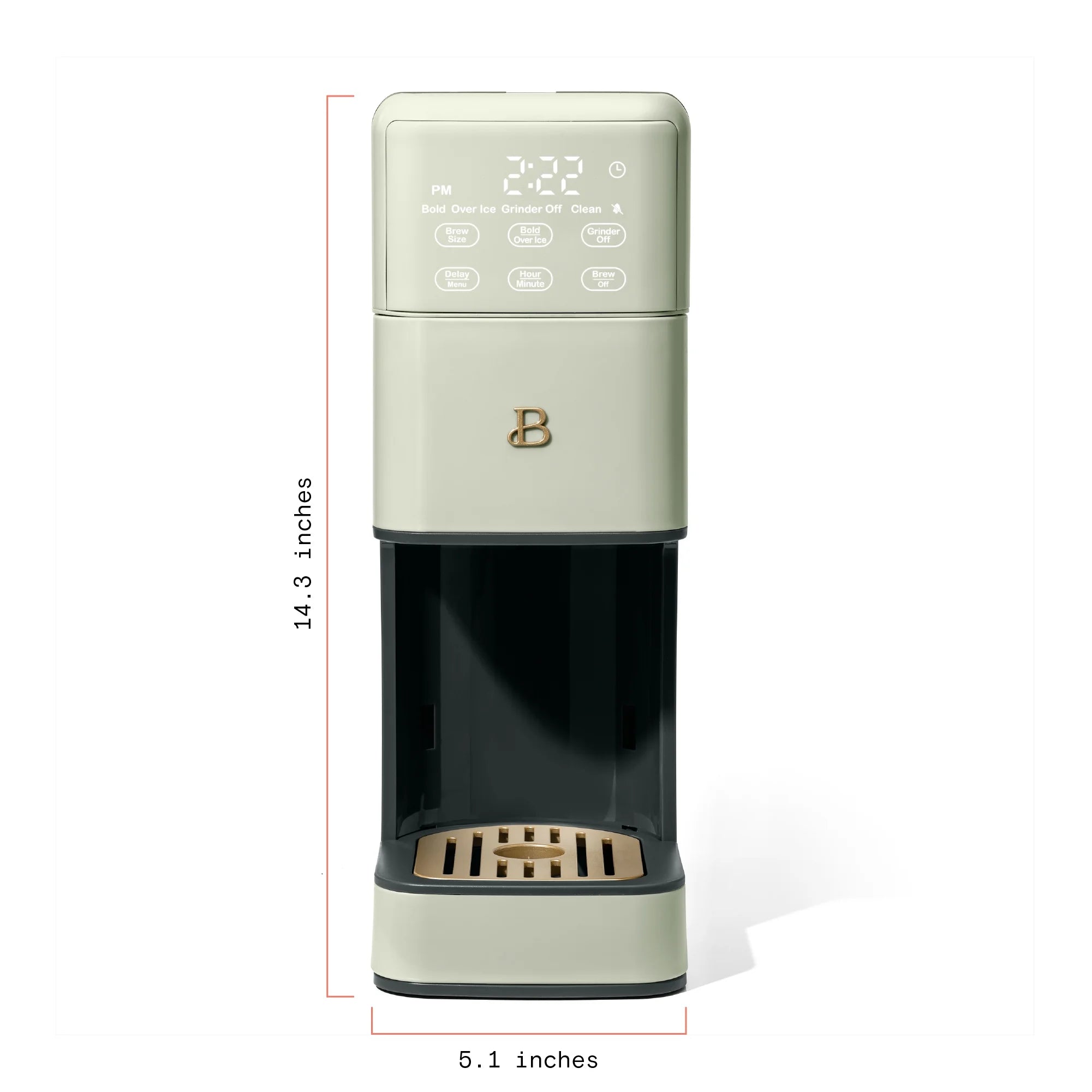 Beautiful Perfect Grind�?Programmable Single Serve Coffee Maker, White Icing by Drew Barrymore