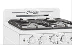 Unique Classic Retro 24" 2.9 cu/ft Freestanding Gas Range with Convection Oven and Sealed Burners