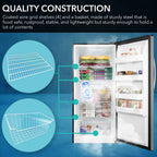 Whynter UDF-139SS 13.8 cu.ft. Energy Star Digital Upright Convertible Deep Freezer/Refrigerator - Stainless Steel
