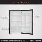 Magic Chef 3.2 cu. ft. Refrigerator in Black