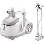 SALAV? GS45-DJ Professional Series Dual Bar Garment Steamer with Foot Pedals, Silver