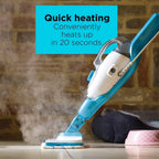 BLACK+DECKER Steam Mop + Glove 7in1 Complete Steam Cleaning Solution, HSMC1361SGP